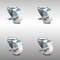 Service Caster 3 Inch SS Nylon Wheel Swivel Bolt Hole Caster Set with Brake SCC-SSBH20S314-NYS-TLB-4 - alternate 1